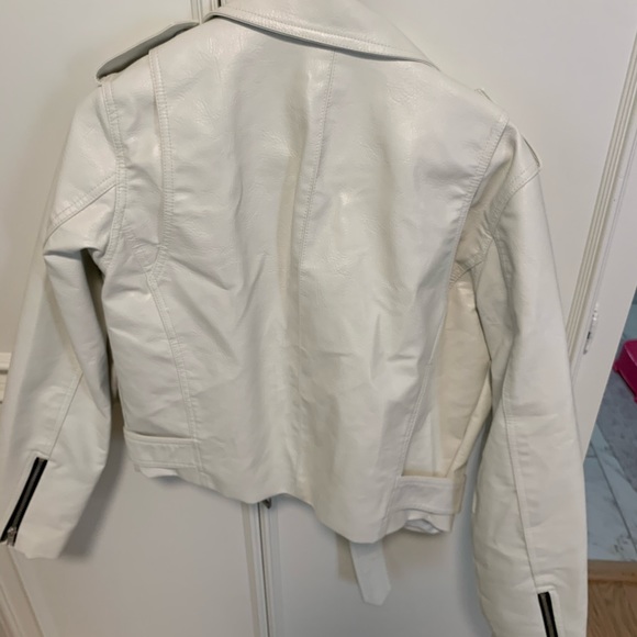 ASOS white faux leather jacket (size 8) - Picture 4 of 5